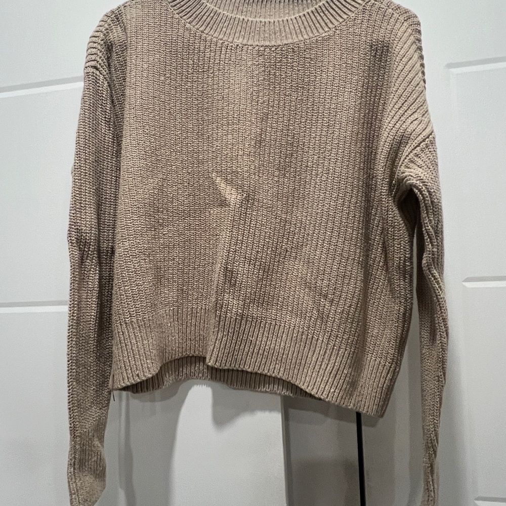 Toad&Co Women's Tan Crew Neck Sweater